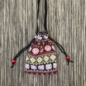 Boho drawstring purse